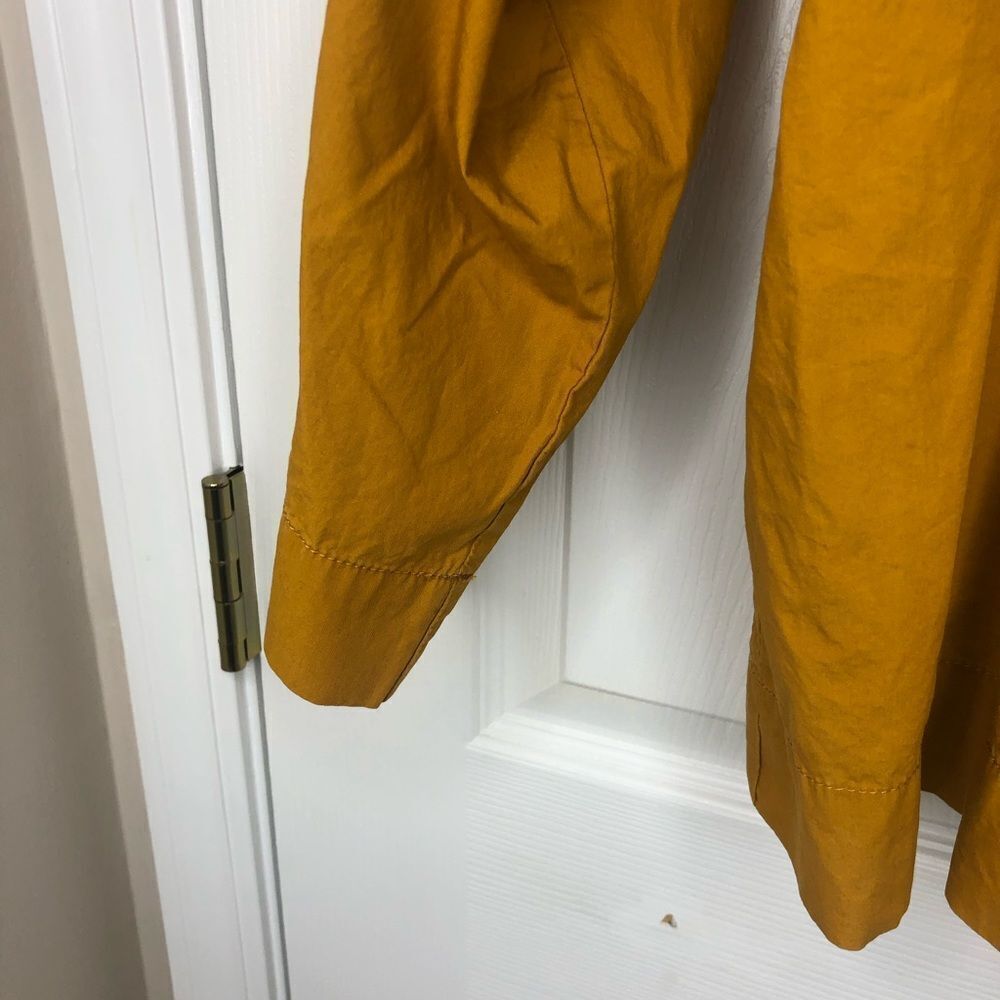 Madewell yellow long wide sleeve smock style tunic top, size medium. - Picture 6 of 13